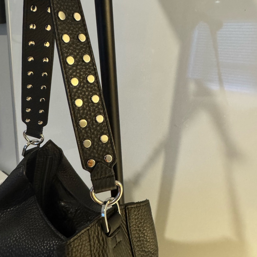 Rebecca Minkoff - Elegant Black Pebbled Leather Crossbody/Shoulder  Bag - Picture 7 of 13